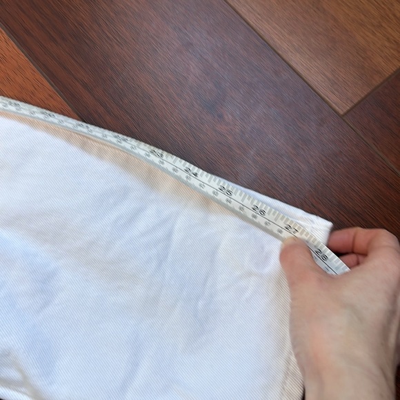 Frame Denim Le Garçon White Distressed Straight Jeans Size 29 - Picture 6 of 7